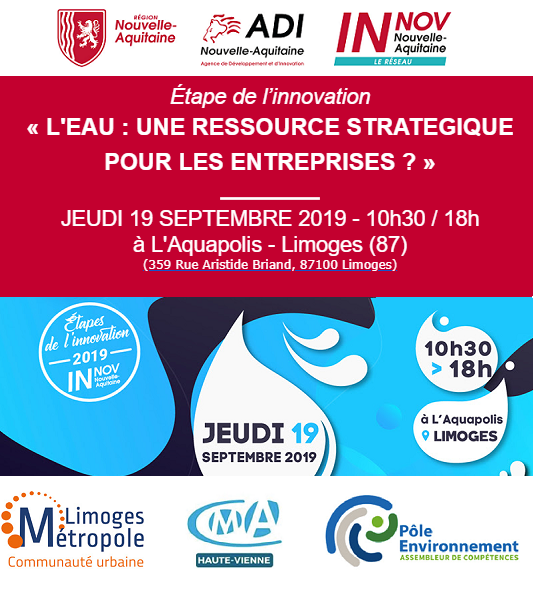 Étape de l’innovation "L’eau, une ressource stratégique pour les entreprises ?"