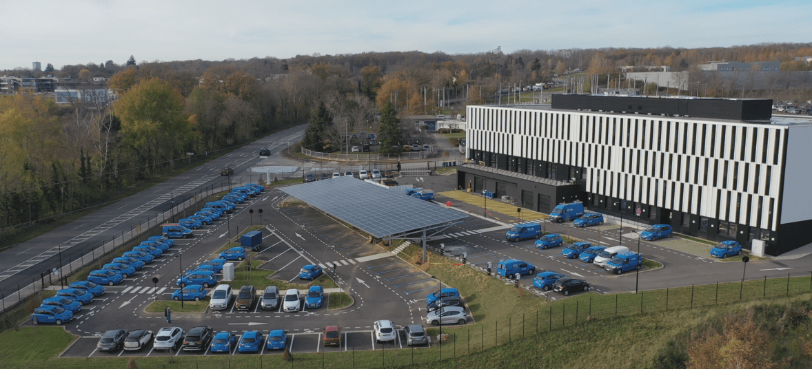 Nouvelle ombrière photovoltaïque pour ENEDIS