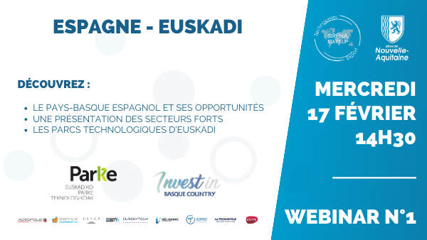 Webinar Sirena Start-up : Focus Espagne/Euskadi