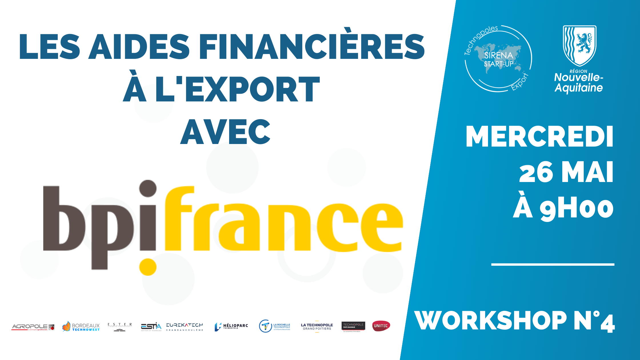 Les aides financières à l'export (Sirena Startup)