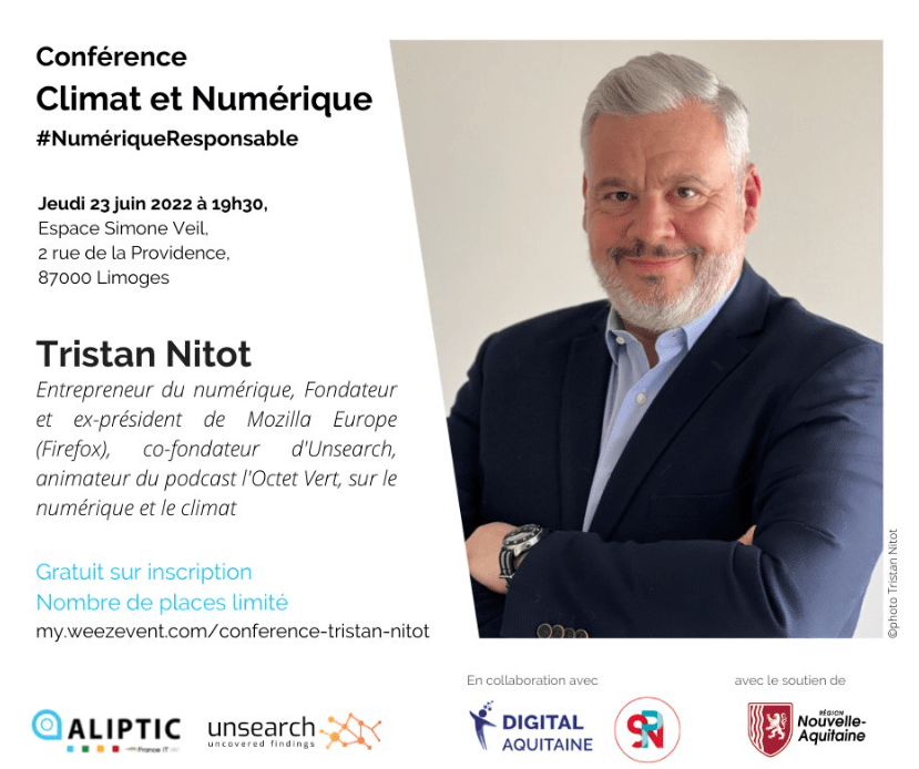 Conférence "Climat et Numérique" par Tristan Nitot