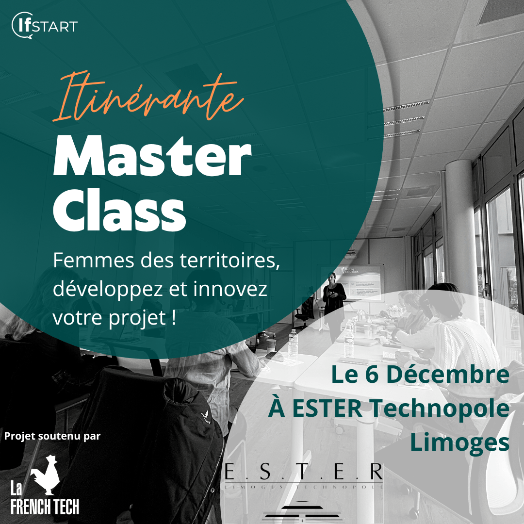 Master Class "Femmes des territoires, développez et financez votre projet !"