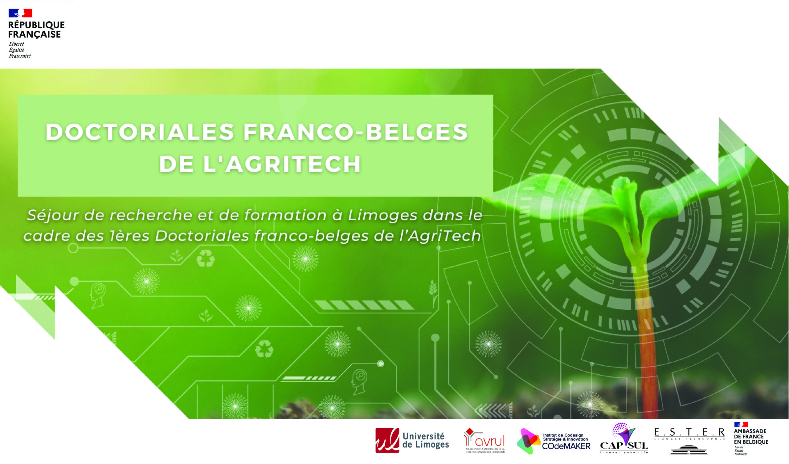 1ères Doctoriales Franco-Belges de l’AgriTech