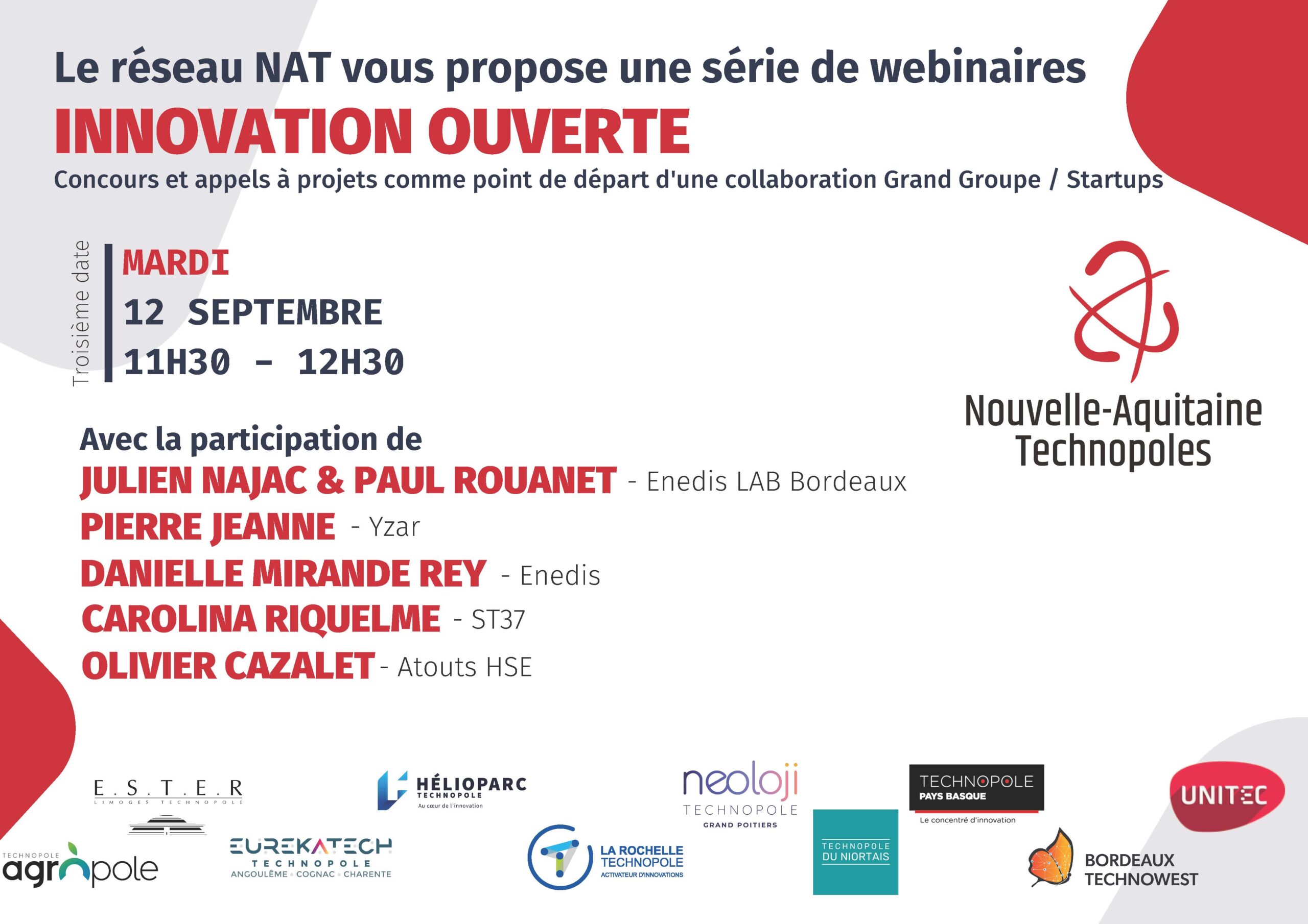 Troisième Webinaire NAT Open Innovation